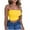 Yellow, variant on Summer Tube Tops Basic Crop Tops for Women Strapless Tank Casual Tunics Sexy Short Shirts