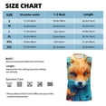 thumbnail image 4 of Daiia Fiery Red Maple Leaf Fox Printed Men's Tank Tops,Casual Soft Sleeveless Gym Muscle Shirts Bodybuilding Tee-Large, 4 of 8
