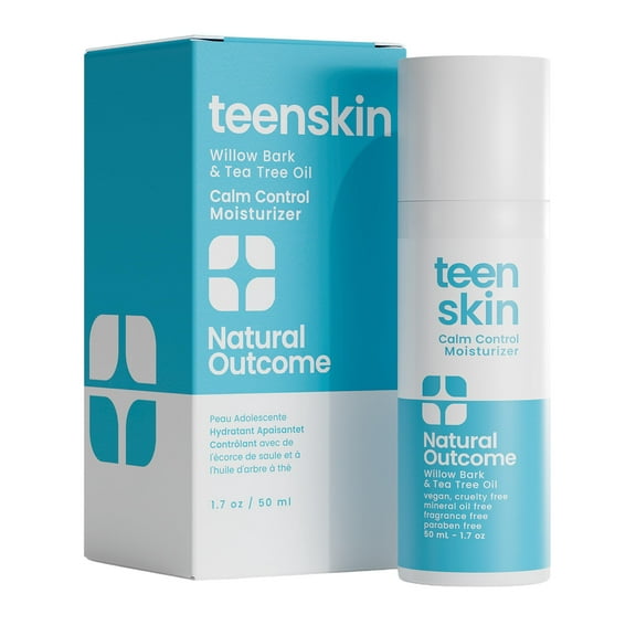 natural outcome Teen Skin Moisturizer | Gentle, Non-Toxic Acne Treatment for Boys & Girls | All Skin Types | 50 ML