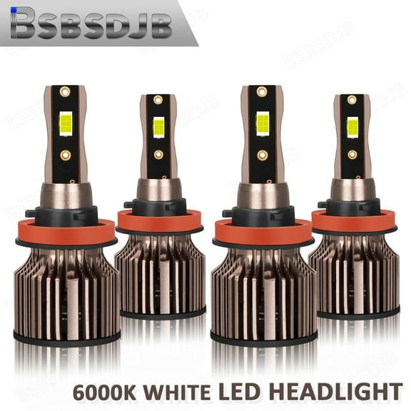 For Can-Am Defender HD5 HD8 HD10 Combo White LED Headflight Bulbs H11 H11