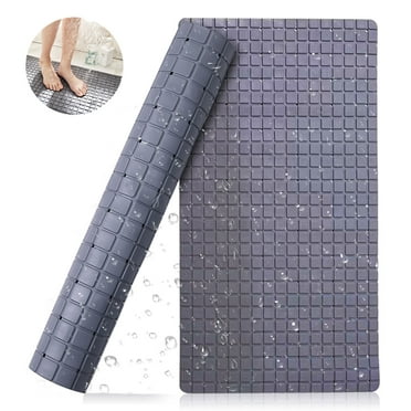 Shower Mat for Stall 32"x16" Bath Mats for Bathroom & Bathtub Mat Non Slip with Drain Holes and Suction