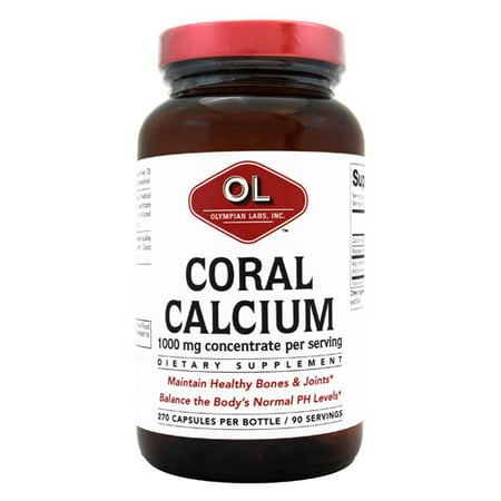 Olympian Labs Le calcium de corail Complément alimentaire, 1000 mg, 270 count