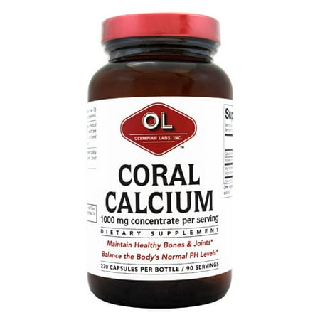 Olympian Labs Le calcium de corail Complément alimentaire, 1000 mg, 270 count