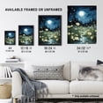 thumbnail image 4 of Moonlit Dancing Fireflies By Buttercup Brook Artwork Full Moon Night Moonlight Art Print Framed Poster Wall Decor 12x16 inch, 4 of 5