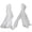 White, variant on Hzzsbu Organza Arm Sleeves Elegant Tulle Sleeves Chinese Hanfu Water Sleeves for Wedding Dress Ethnic Dance Dress Accessories
