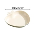 thumbnail image 3 of Apple Shaped Dinner Plates, Wheat Straw Style Reusable Serving Plates, Microwave and Dishwasher Safe Food Plates With Rounded Edges, Lightweight Tableware for Kitchen, Camping, Snacks and Desserts, 3 of 9