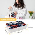 thumbnail image 5 of American Flag Portable PU Leather Earring Holder with Removable Compartment - Includes Bracelet Holder, Necklace Organizer, Jewelry Organizer, 5 of 6