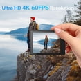 thumbnail image 2 of Cámara de acción, 4K 60FPS, 20MP, pantalla táctil dual, impermeable 131FT, EIS, ángulo 170°, WiFi, zoom 5X, para buceo y bicicleta, negro, 2 of 7
