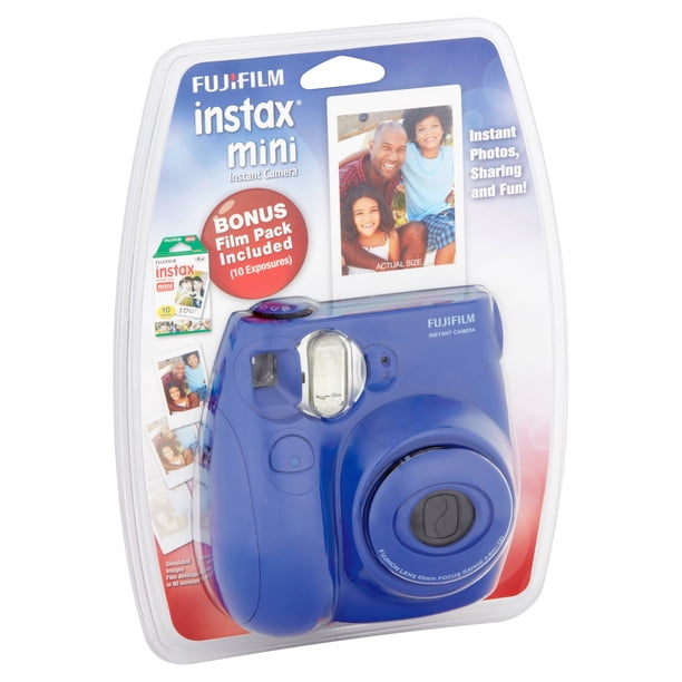 Fujifilm Instax Mini 7S Blue Instant Camera (includes Fujifilm 10
