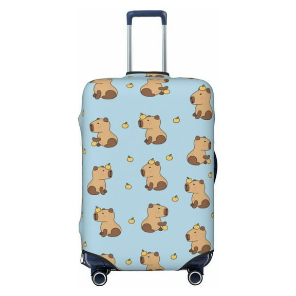 Travel Luggage Cover Protector - Small Capybara Anti-Scratch Suitcase Covers Fits 18-32 Inch Luggage