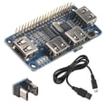 thumbnail image 2 of 4 Ports USB HUB HAT For Raspberry Pi 3 / 2 / Zero W Extension Board USB To UART For Serial Debugging, 2 of 5