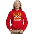 thumbnail image 3 of God Over All Things GOAT Christian Youth Hoodie Boy Girl Teen Brisco Brands S, 3 of 6