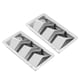 thumbnail image 2 of Par de cubiertas de ventilación marina de 3 ranuras, rejilla de ventilación rectangular de 210 x 110 mm, acero inoxidable 304, universal para barcos, 2 of 14