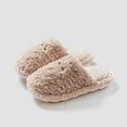 thumbnail image 2 of Leozcaa Women's Fuzzy Scuff Slippers Soft Comfy Memory Foam Non-slip Indoor House Shoes for Indoor Outdoor, 2 of 6