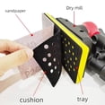 thumbnail image 3 of Dry Grinder Tray Rectangular Grinding Card Chassis Pneumatic Dry Grinding Disc Pneumatic Sandpaper Machine Accessories,1 x Dry Mill Tray,Yellow, 3 of 5