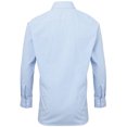 thumbnail image 2 of Premier - Camisa de manga larga modelo Microcheck para hombre (Azul claro/blanco), 2 of 3