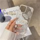 thumbnail image 2 of Compatible con iPhone 11 3D Mariposa Floral Transparente Con Diseño Estético Mujeres Adolescentes Niñas Glitter Pretty Crystal Sparkle Sparkly Cute Girly Phone Case, 2 of 5