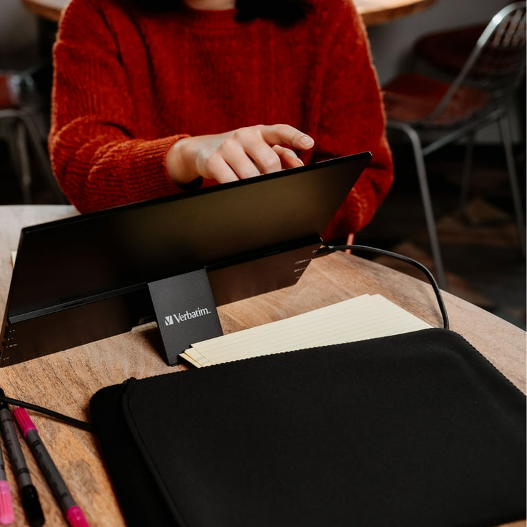 Verbatim Portable Touchscreen Monitor Full HD 1080p 14” Metal