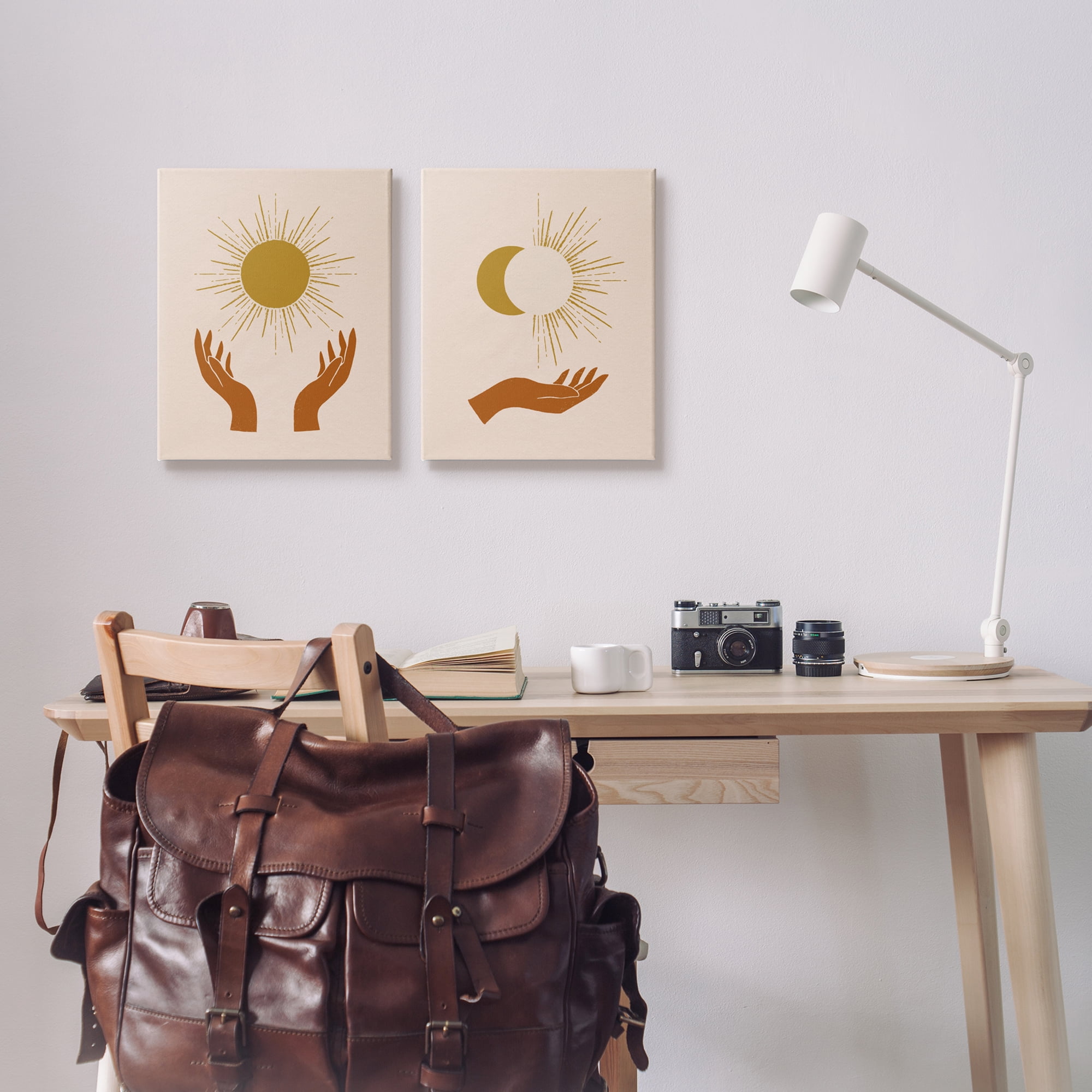 Stupell Industries Boho Chic Hands Embracing Enlightened Eclipsed Sky ,16 x 20, Design by Victoria Barnes