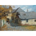 thumbnail image 3 of Konstantin Stoitzner 24x18 Black Modern Framed Museum Art Print Titled - An Old Courtyard in Sievering, 3 of 5