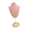 thumbnail image 3 of Soporte para presentación de joyería jinwen organizador de joyas terciopelo rosa Estilo B, 3 of 8