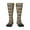 1 Black, variant on Retro Excavator Print Thigh High Socks Extra Long Stretchy Sock Women Over Knee High Opaque Stocking Daily Wear