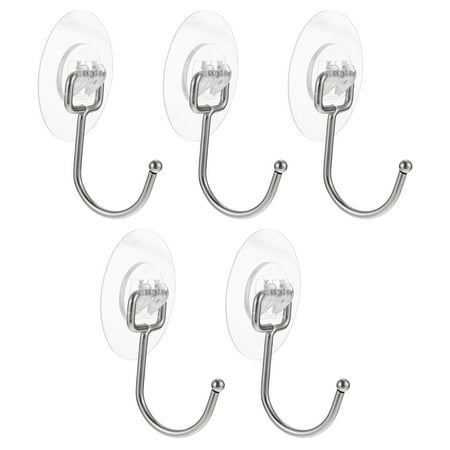 

5pcs Multi-functional Adhesive Hook Kitchen Wall Hooks Nail Free Sticky Hangers