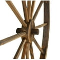 thumbnail image 6 of Westcharm 36 in. Dia. Steel-Rimmed Rustic Wooden Wagon Wheels - Decorative Wall Décor, Set of Two, Brown, 6 of 7