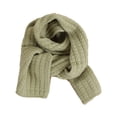 thumbnail image 1 of Preppy simple solid-color children's knit scarf, 1 of 5