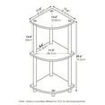 thumbnail image 4 of Furinno Turn-N-Tube 3-Tier Corner Display Rack Multipurpose Shelving Unit, Amber Pine/Black, 4 of 6