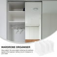 thumbnail image 4 of HONMEET 2Pcs Closet Shelf Rack Plastic Wavy Dividers for Bookshelf Organization Homeowners, 4 of 8