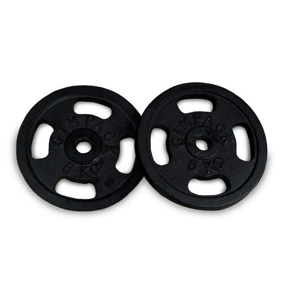 Discos para pesas Gimpack 5 kg, 1 pulgada de diámetro Gimpack Four-Grip