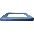 thumbnail image 6 of D.N.G. BEDDINGS 1 Piece Box Spring Cover - 100% Egyptian Cotton, 800 TC, Wrap Around 4 Sides Bed Skirt for Hotel & Home, Fits Box Springs up to 18 Inch - Cal King, Stripe Medium Blue Color, 6 of 8