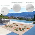 thumbnail image 3 of Ladybugs Eucalyptus Leaves Outdoor Rug for Patio/Deck/Porch, Non-Slip Large Area Rug 5 x 8 Ft, Spring Botanical Vintage Indoor Outdoor Rugs Washable Area Rugs, Reversible Camping Rug Carpet Runner, 3 of 8