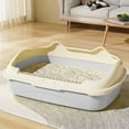 thumbnail image 4 of COM1950s Enclosed Cat Litter Box with High Sides for Splash Prevention,Includes Scoop and Leak-Proof Mat for Home Cats, 4 of 7