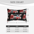 thumbnail image 6 of Daiia Fire and Rescue Truck Bedding Waterproof Pillow Protector Zippered Queen – Bed Bug Proof Pillow Encasement-16"x24", 6 of 9