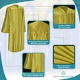 thumbnail image 5 of Endea Graduation Shiny Majestic Gold Graduation Gown, 5 of 8