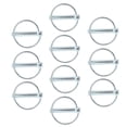 thumbnail image 1 of 10 clips de anillo de pasador de acero al carbono, clips de anillo anulares, pasador de bloqueo de conexión de abrazadera para bicicletas, camiones, barcos, remolques, tractores, 8 mm x 45 mm, 1 of 12