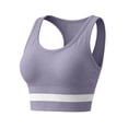 thumbnail image 7 of Yxbdin Wireless Sports Bras for Women Padded Longline Racerback Bra Comfortable Full Coverage Gentle Lift Support Bras for Yoga Athletic Fitness, 7 of 7