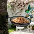 thumbnail image 2 of qolami Outdoor Wall Mounted Bird Feeder, 13.8x8.5 Inch Metal Mesh Tray for Garden, Rust-Resistant Iron Hanging Plate for Feeding Birds, 2 of 6