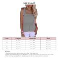 thumbnail image 4 of Top con tirantes y dobladillo con volantes para mujer, camiseta sin mangas informal de Color puro para citas diarias en verano, 4 of 7