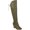 Olive, variant on JOURNEE COLLECTION Womens Brown Asymmetrical Lace Spritz Round Toe Block Heel Zip-Up Heeled Boots 10 M WC