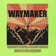 thumbnail image 2 of WAYMAKER Miracle Worker Promise Keeper Inspirational/Christian Men's Graphic T-Shirt, Safety Green, 4X-Large, 2 of 5