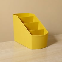 Small Multifunctional Organizer Desk Caddy, Bathroom Storage Tray, Art Supply Holder, 6 Compartment Design   Durable Material, for Home Office & College, Pen & Brush Storage, Countertop Organizer |