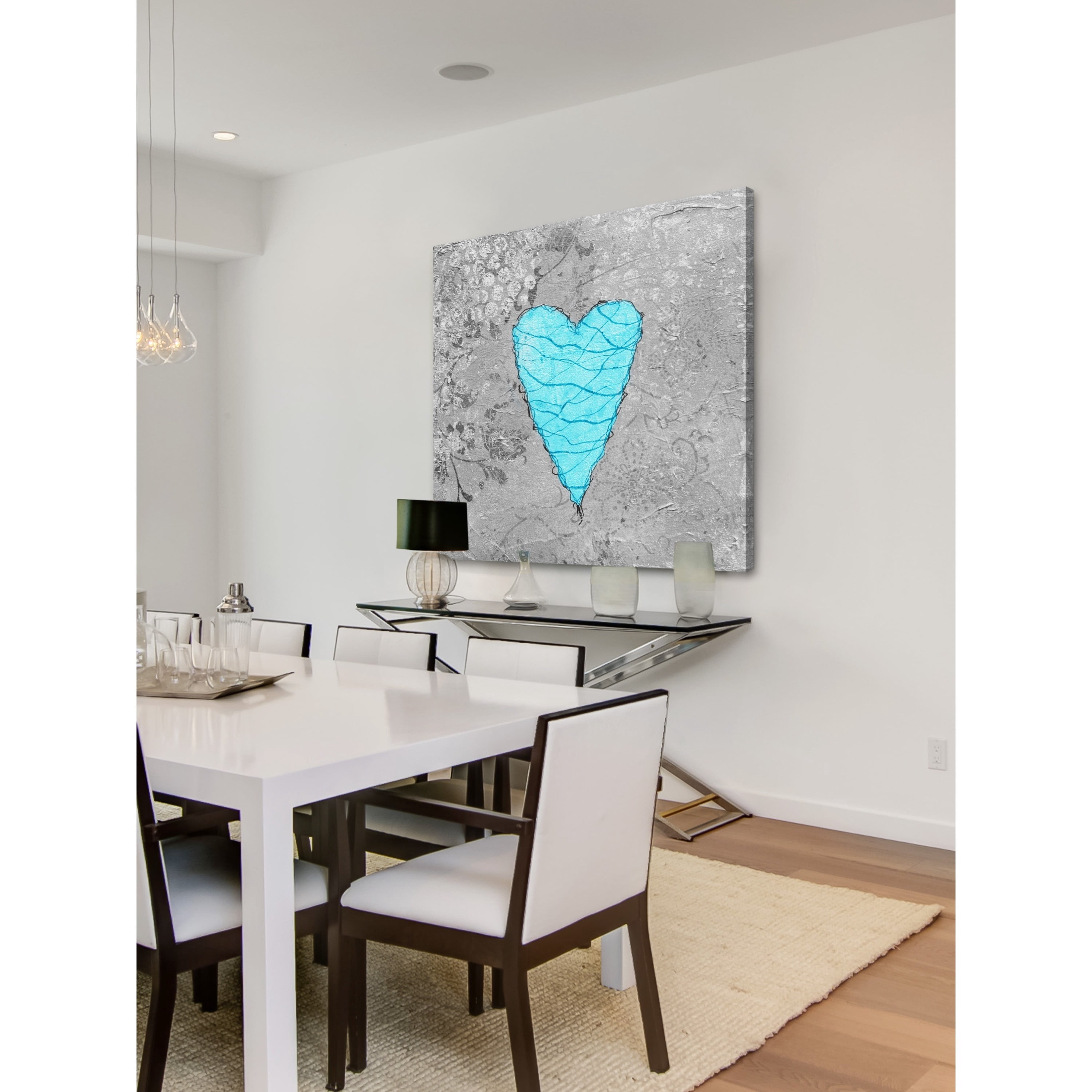 "Heart Found" Painting Print on Wrapped Canvas