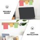thumbnail image 3 of 6pcs Cork Board Cork Announcement Board Strips Cork Batten Strips Frameless Memo Board Strips, 3 of 4