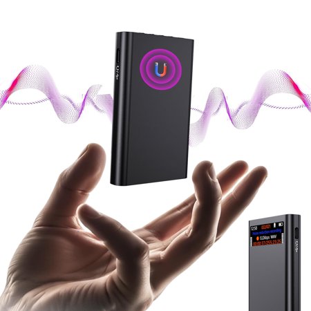 Magnetic Voice Activated Recorder With Screen- (8500 Hours) Voice Recorder with DSP 4.0-AI Noise Cancellation-32GB Portable Recording Device Voice Recorder with Playback for Work Meetings Lectures