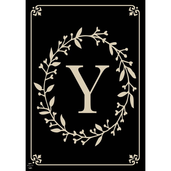 Briarwood Lane Everyday Garden Flag 12x18 For Outdoor Briarwood Lane Classic Monogram Letter Y Garden Flag Flags For Outside