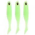 thumbnail image 2 of Señuelos de Pesca artificiales con cola en T, cebo de cola de paleta suave realista, 105mm, 9,2g, Color luminoso, 3 uds., 2 of 8