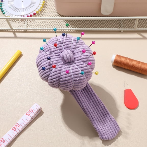Pawsdot Purple Wristband Sewing Pin Cushion Comfortable Slap Bracelet Pincushion for Easy Access